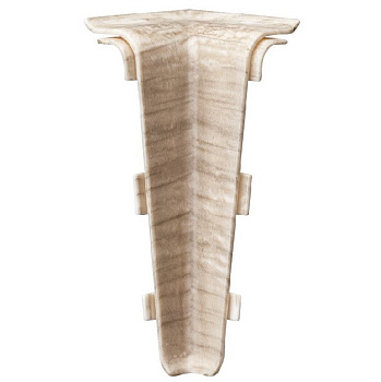 Угол внутренний для плинтуса ПВХ Arbiton Indo 70 03 Дуб Лофт 2 штуки